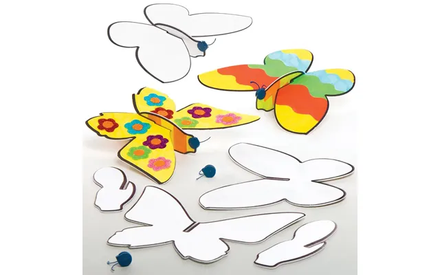 Butterfly Colour-in Flying Plane Kits Pack Of 10 Pocket Money Toys