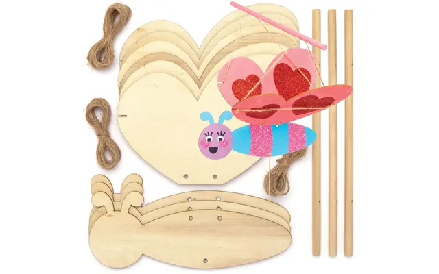 Butterfly Wooden Flying Puppet Kits Pack Of 3 Art Craft Kits