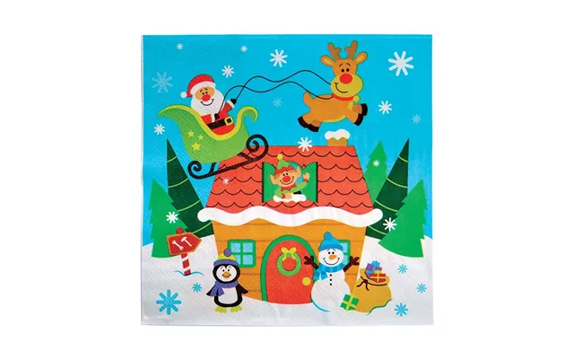 Christmas Party Napkins Pack Of 20 Christmas Party Supplies