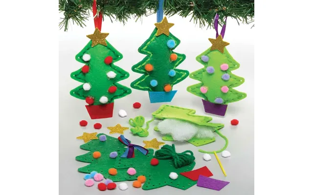 Christmas Tree Decoration Sewing Kits Pack Of 3 Christmas Crafts For Kids - Diy Ornaments product image
