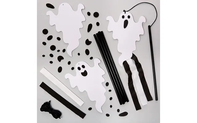 Dangling Spooky Ghost Kits Pack Of 8 Halloween Crafts - All-in-one Kits product image