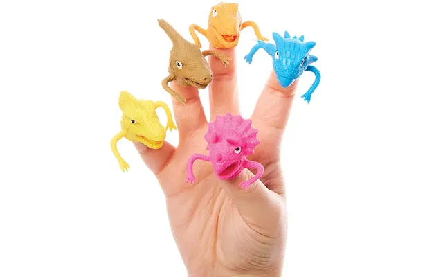 Dinosaur Finger Puppets Pack Of 10 Soft & Sensory Toys