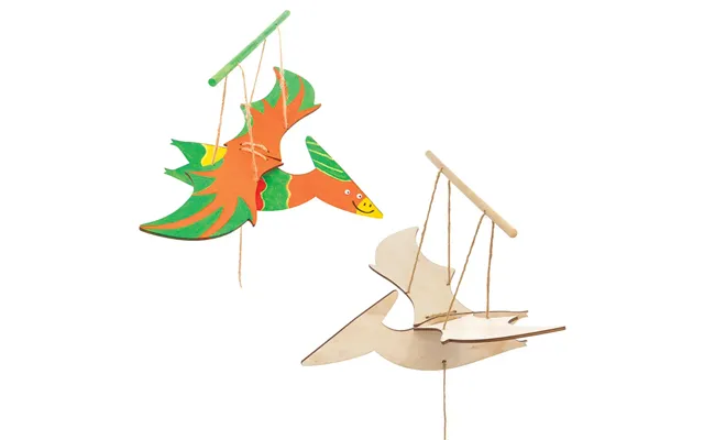 Dinosaur Wooden Flying Puppet Kits Pack Of 3 Art Craft Kits