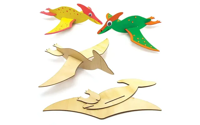 Dinosaur Wooden Glider Kits Pack Of 8 Pocket Money Toys