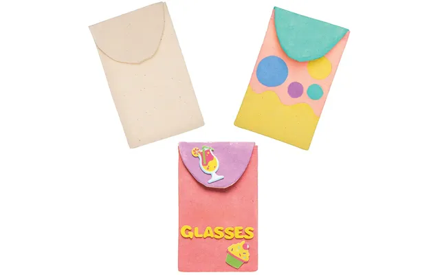 Fabric Glasses Cases Pack Of 3 Design & Personalise Your Own - Colour Or Paint