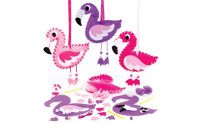 Flamingo Sewing Kits Pack Of 3 Sewing & Weaving Craft Kits product image