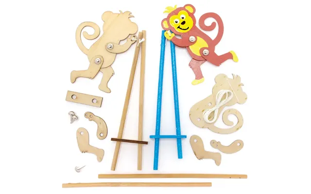 Flipping Monkey Wooden Acrobat Kits Pack Of 3 Art Craft Kits