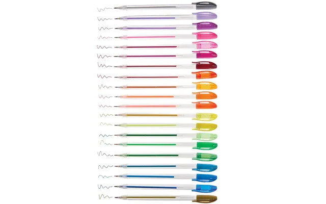 Gel Pens Bumper Pack Pack Of 20 20 Assorted Colours