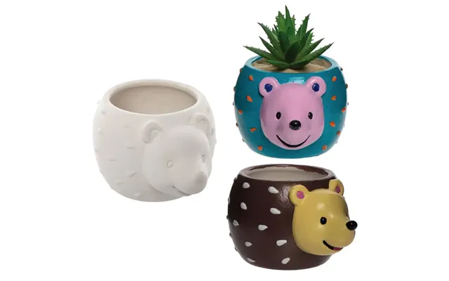 Hedgehog Ceramic Flowerpots Box Of 2 Nature Craft Kits