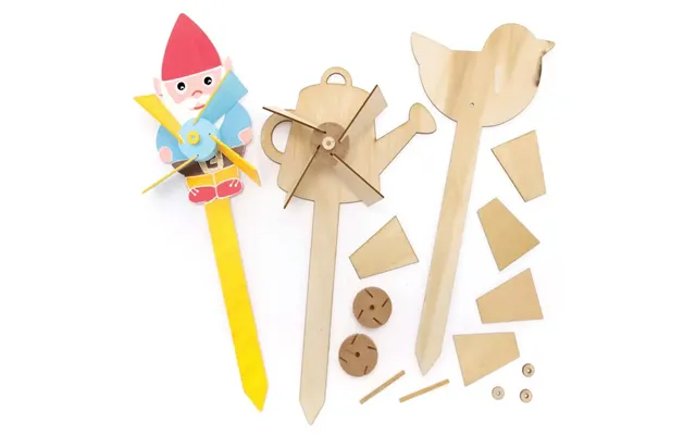 In The Garden Wooden Windmill Kits Pack Of 4 Nature Craft Kits