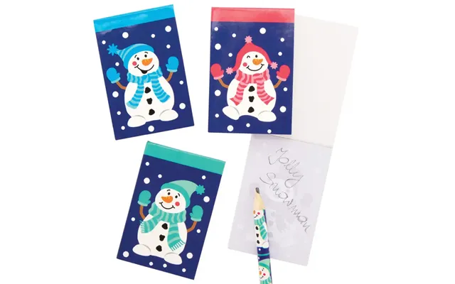 Jolly Snowman Mini Notebooks Pack Of 12 Christmas Toys