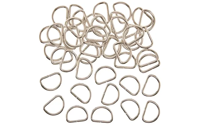 Metal D Rings Pack Of 50 1 Design - 2.5mm X 20mm X 12mm