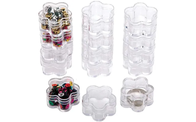 Mini Flower Trinket Pots Pack Of 15 Craft Storage