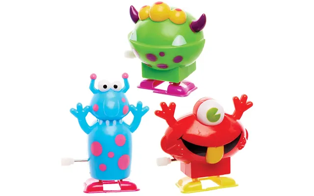 Monster Wind-up Racers Pack Of 3 Halloween Toys - 3 Assorted Designs