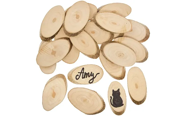 Natural Wooden Pieces Per Pack Approx 36 Pieces Per Pack - Bark Edge