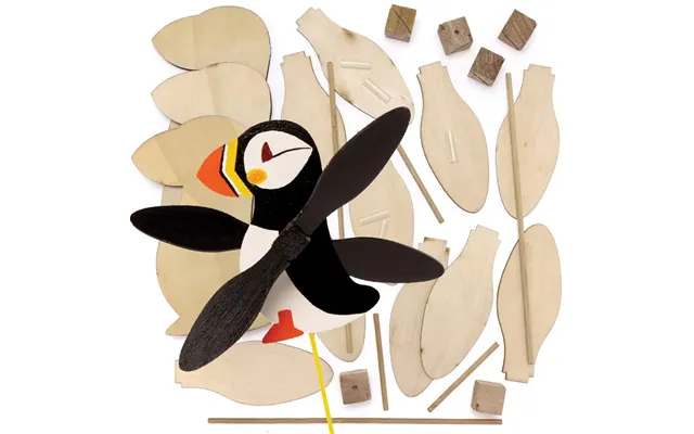 Puffin Wooden Windmill Kits Pack Of 3 Nature Craft Kits