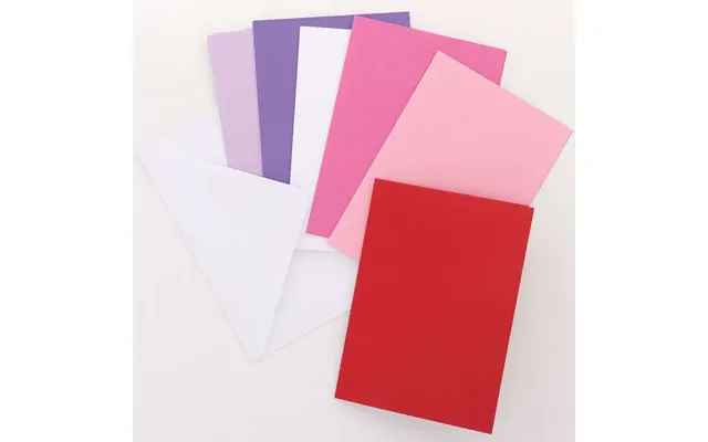 Red - Pinks & Purple Greeting Cards Pack Of 18 Paper & Card Kits