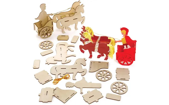 Roman Chariot 3d Woodcraft Kits Pack Of 2 Art Craft Kits