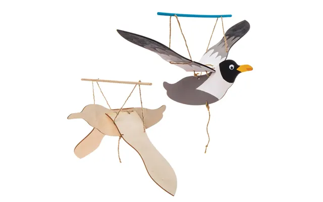 Seagull Wooden Puppet Kits Pack Of 3 All-in-one Art Craft Kits - Seagull Size 28cm