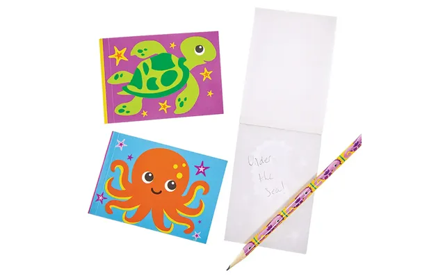 Sealife Memo Pads Pack Of 10 5 Assorted Designs - Party Bag Fillers
