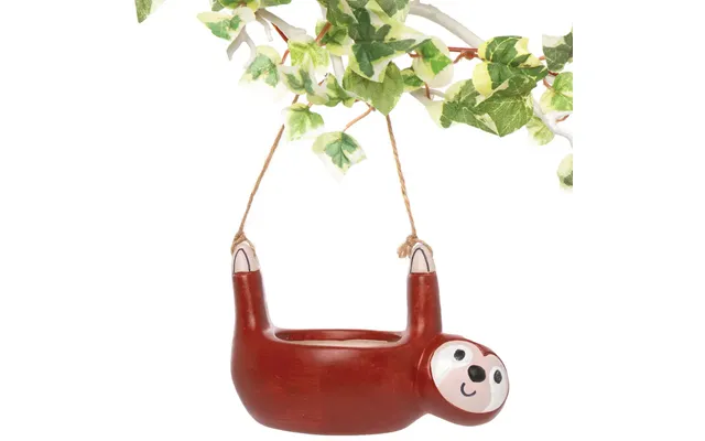 Sloth Ceramic Hanging Flowerpots Box Of 2 Nature Craft Kits