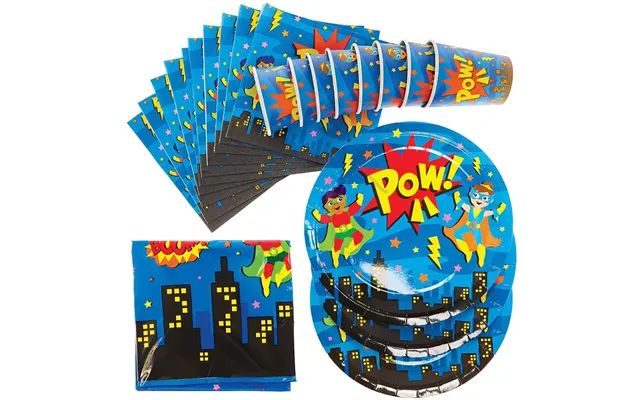 Star Hero Party Tableware Pack Per Set Table Cover - Cups