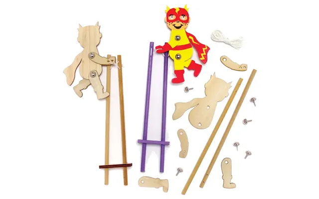 Star Superhero Wooden Acrobat Kits Pack Of 3 Decoration Craft Kits