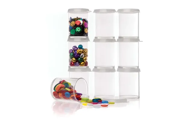 Storage Pots Pack Of 10 Craft Storage
