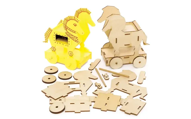 Trojan Horse 3d Woodcraft Kits Pack Of 2 Art Craft Kits