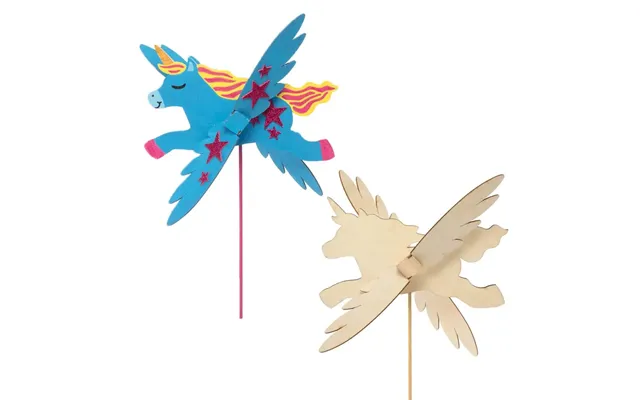 Unicorn Wooden Windmill Kits Pack Of 3 Nature Craft Kits