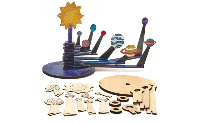 Wooden Solar System Planetarium Kit Each Diy Craft Kits - Planet Sizes 1-8cm