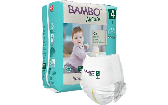 Bambo Nature Pants - Size 4 7-12kg 15-26lbs