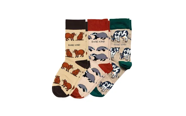Beige Lover 3 Pack Bamboo Sock Set Uk Adult 4-7 product image