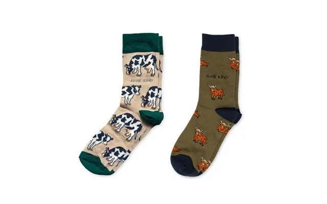 Green Cow Bundle Of 2 Bamboo Sock Set Uk Adult 7-11 product image