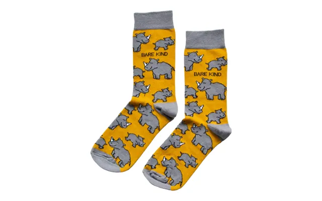 Save The Rhinos Bamboo Socks Uk Adult 7-11