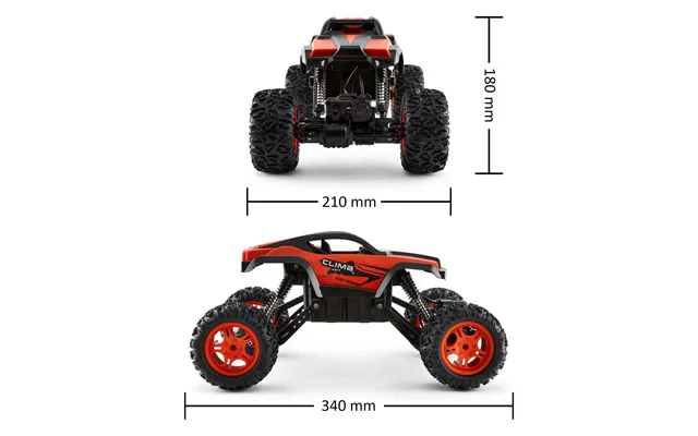 1 12 Scale Monster Truck Adjustable Chassis Orange