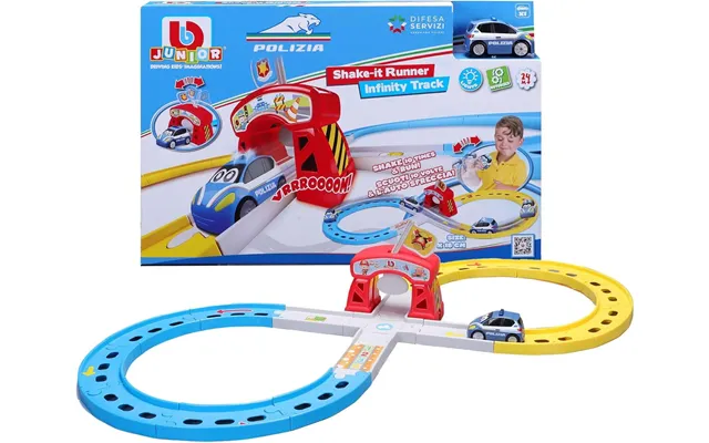Bb Junior Emergency Shake-it Runner Toy Race Car & Track Set