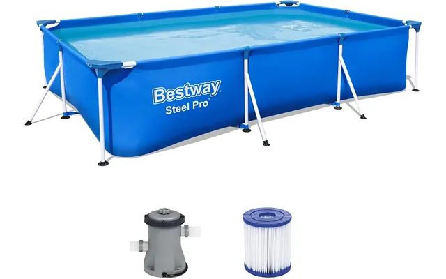 Bestway Steel Pro 9ft X 6ft Rectangular Pool With Filter Pump