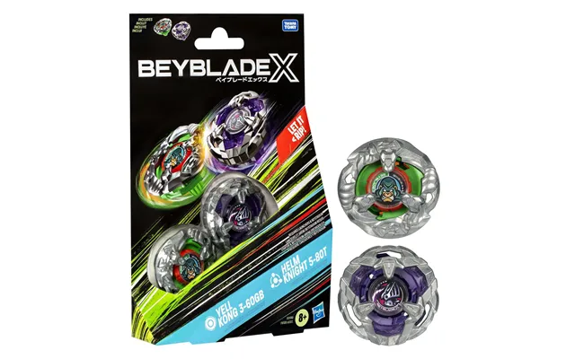 Beyblade X Yell Kong 3-60gb And Helm Knight 5-80t Dual Pack