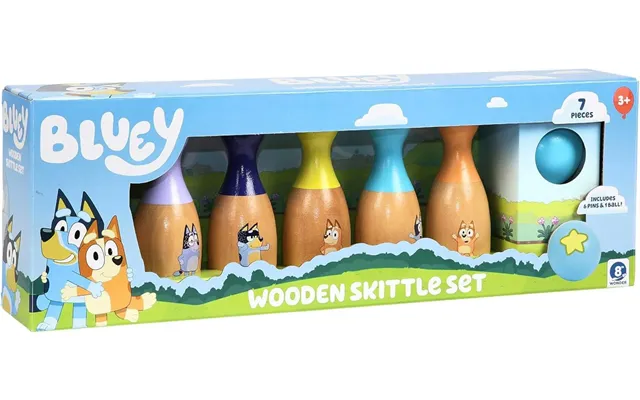 Bluey Wooden Skittles