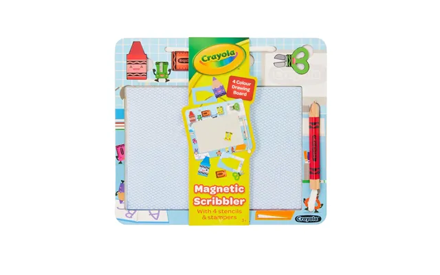 Crayola Magnetic Scribbler With 4 Stencils & Stampers