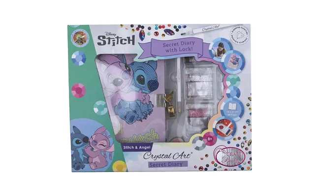 Disney Stitch & Angel Crystal Art Secret Diary