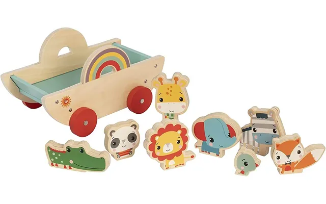 Fisher-price Wooden Animal Pull Along Cart