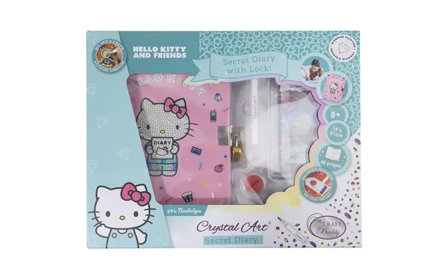 Hello Kitty And Friends Diary Crystal Art Secret Diary