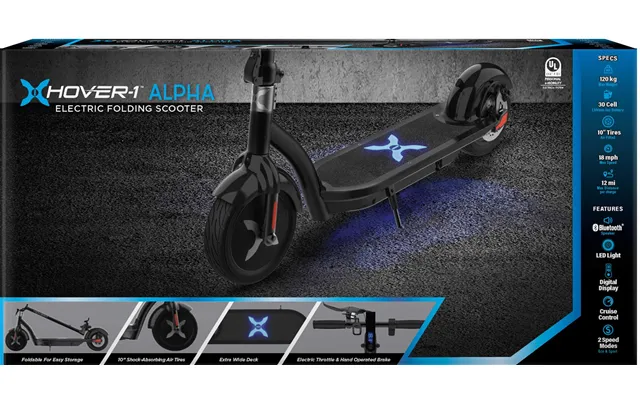 Hover-1 Alpha Electric Folding Scooter - Black