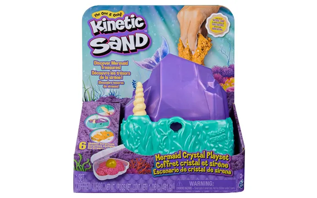 Kinetic Sand Mermaid Crystal Playset