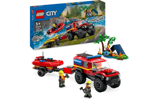 Lego City 4x4 Fire Truck With Rescue Boat 60412
