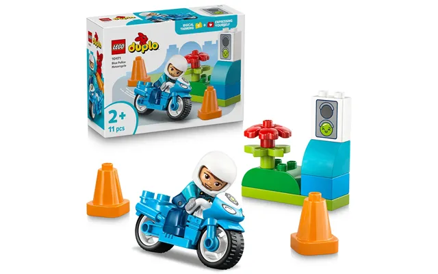 Lego Duplo Blue Police Motorcycle 10471