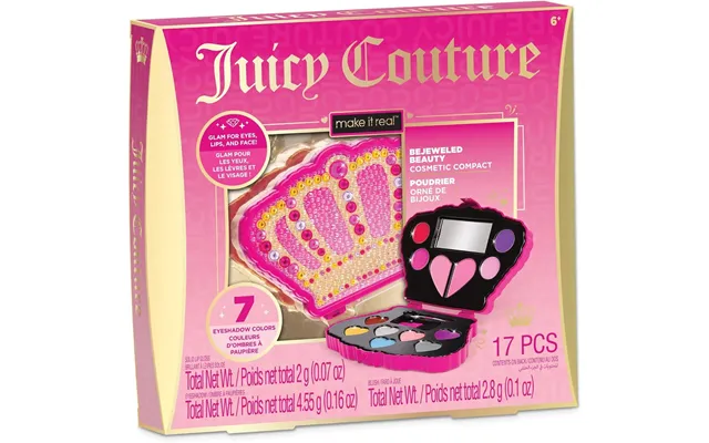 Make It Real Juicy Couture Bejeweled Beauty Cosmetic Compact