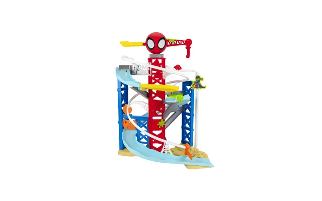 Marvel Spidey And His Amazing Friends Construction Zone Chaos Track Set